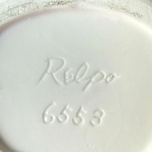 Vintage Relpo Southern Belle Green Floral Ceramic Planter Vase - Picture 3 of 3